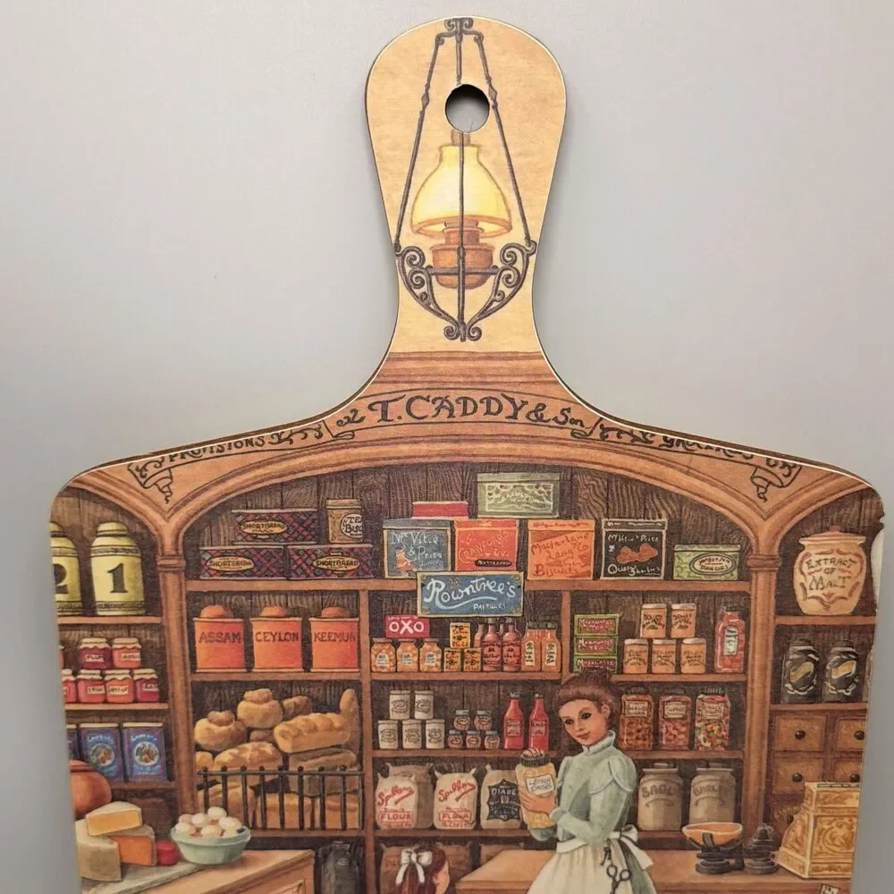 Wilscombe Melamine T Caddy & Son Cutting Board Jenny Barron England 13x8 Vintage